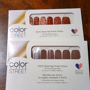 2  Packs Color Street Nail Polish Strips